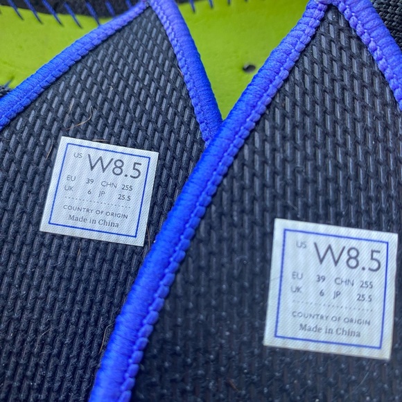 ROTHYS BLACK CAMO WITH BLUE EDGES. Great condition. Slight glue showing 8.5 - Picture 8 of 15